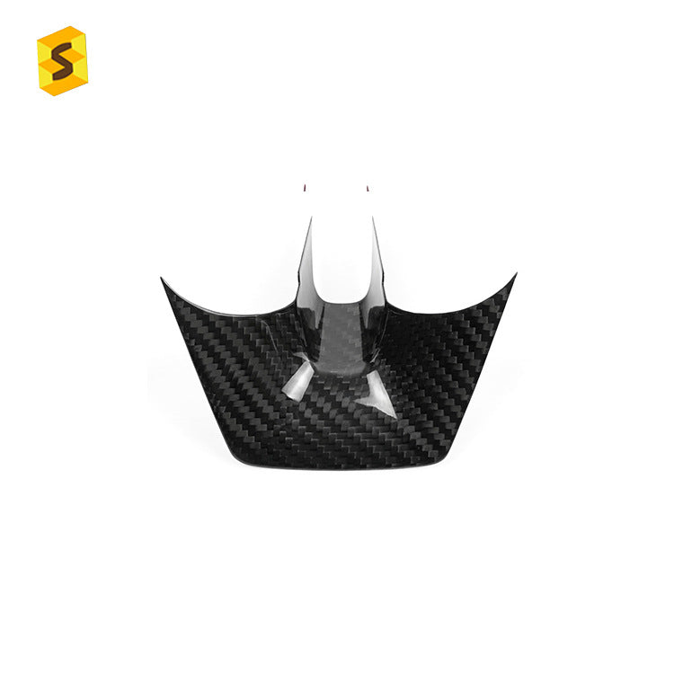 Real Dry Carbon Fiber Steering Wheel Lower Trim for Chevrolet Camaro (2012 - 2015)
