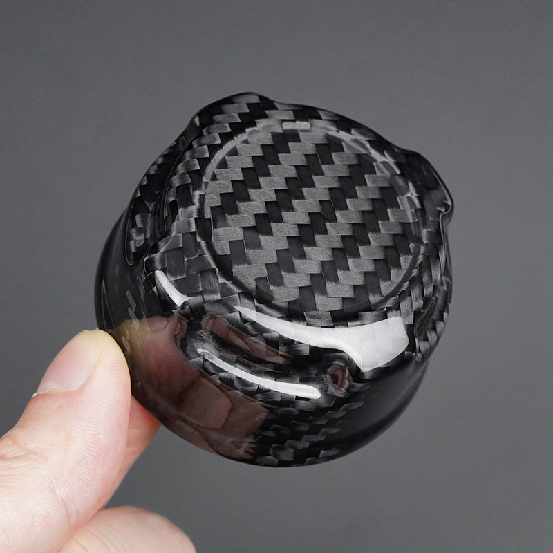 Real Carbon Fiber Coolant Cap Cover for Fiat 500 Abarth