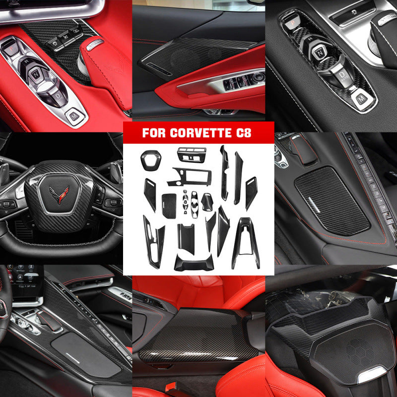 Real Carbon Fiber Decorative Trim Kit for Corvette C8 (2020 - 2025)