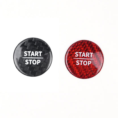 Real Carbon Fiber Ignition Push-Start Button Trim for Mercedes-Benz EQA (2025)