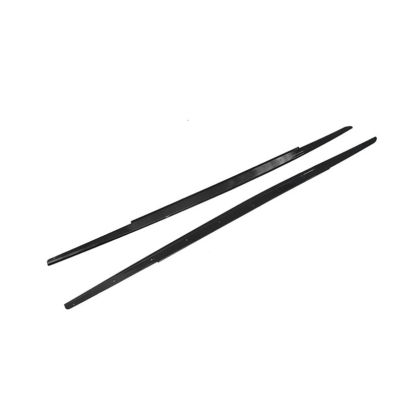适用2011-2016宝马5系F10侧裙MP款ABS材料亮黑色
