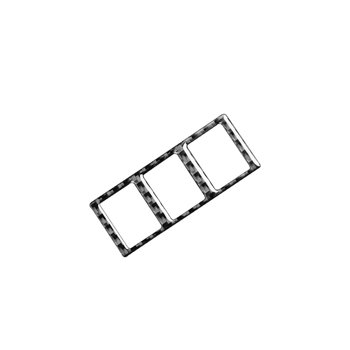 Prepreg Dry Carbon 3*3 3K Carbon Fiber Interior Triple Switch Pannel Overlay Trim for Toyota Tundra XK50 Facelift 2014-2021