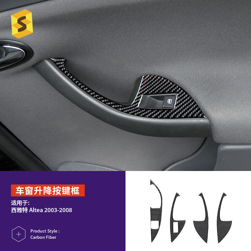 Epoxy Resin Carbon Fiber Decorative Trim for SEAT Altea (2003 - 2008)