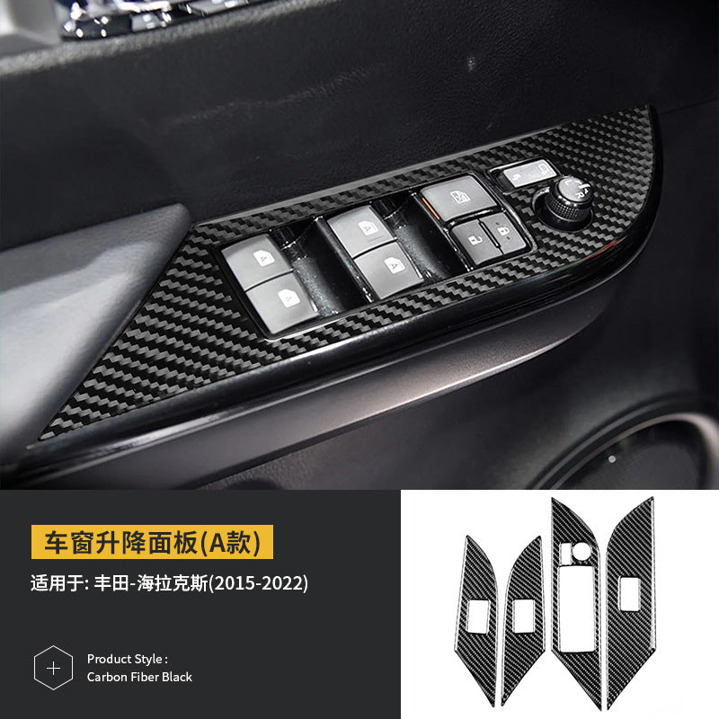 Epoxy Resin Carbon Fiber Interior Trim Kit for Toyota Hilux (2015 - 2022)