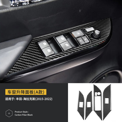 Epoxy Resin Carbon Fiber Interior Trim Kit for Toyota Hilux (2015 - 2022)