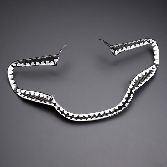 Real Carbon Fiber Steering Wheel Trim Frame for BMW (alternate view 3)