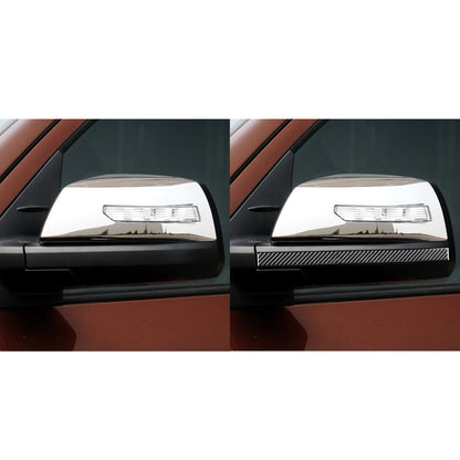 1 Pair Prepreg Dry Carbon 3*3 3K Real Carbon Fiber Interior Mirror Anti-Scratch Trim for Toyota Tundra XK50 Facelift (2014-2021)