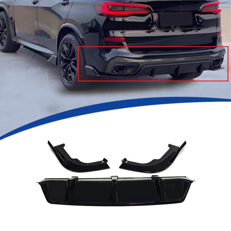 Blacked-Out 4-Section Front Lip Spoiler for BMW X5 G05 (2019 - 2022)