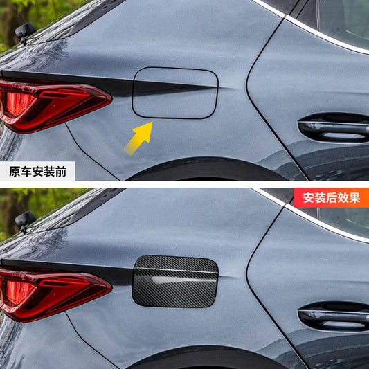 Real Carbon Fiber Fuel Door Cover for SEAT Leon (2017 - 2020)