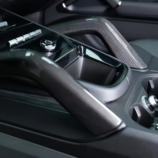 Carbon Fiber Interior Door Handle Trim Set (6 Pieces) for Porsche Cayenne 9Y0 (2019+)