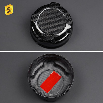 Real Carbon Fiber Coolant Cap Cover for Fiat 500 Abarth