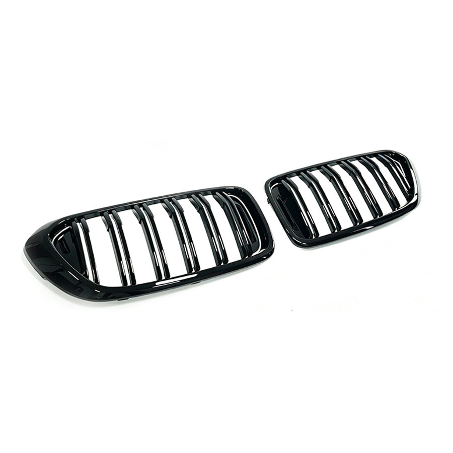 Double-Slat Front Grille for BMW 6 Series GT G32 (2018 - 2020), Glossy Black