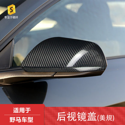 Carbon Fiber Side Mirror Cover for Ford Mustang (2015+, US-Spec)