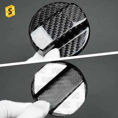 Real Carbon Fiber Inner Fuel Filler Cap Cover for Volkswagen Golf 5