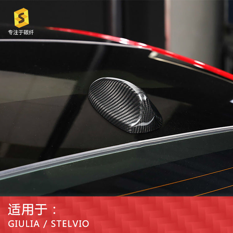 Real Carbon Fiber Antenna Cover for Alfa Romeo Giulia / Stelvio
