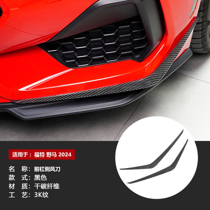 Real Carbon Fiber Canard Trim for Ford / Ford Mustang