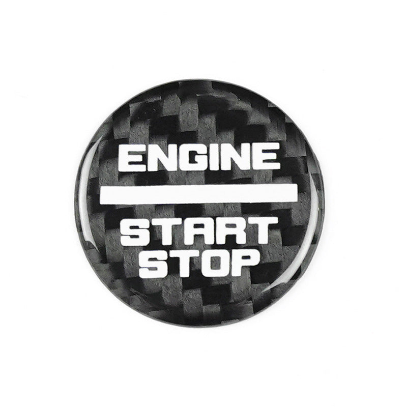 Carbon Fiber Push-Start Button Trim for Ford Bronco (2021 - 2025)