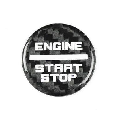 Carbon Fiber Push-Start Button Trim for Ford Bronco (2021 - 2025)
