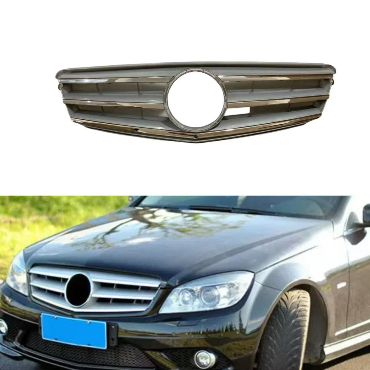 OE-Style Front Grille for Mercedes-Benz C-Class W204 / CLC-Class CL203 (2007 - 2014)