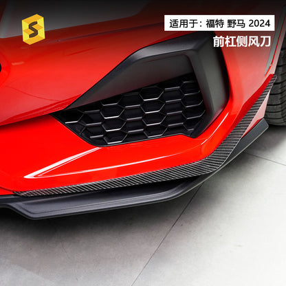 Real Carbon Fiber Canard Trim for Ford / Ford Mustang