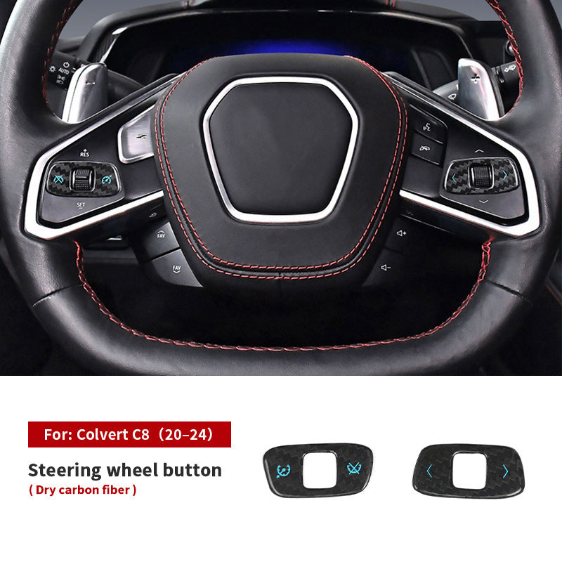Real Carbon Fiber Decorative Trim Kit for Corvette C8 (2020 - 2025)