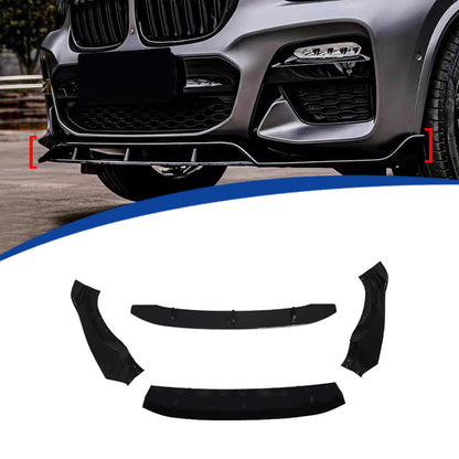 Blacked-Out Sport Front Lip Spoiler for BMW X3 G01 (2017 - 2021)