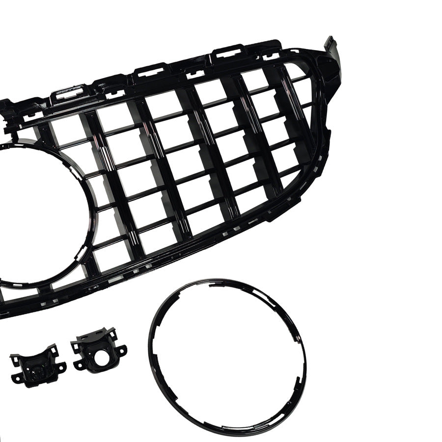 GT-Style Low Spec Front Grille for Mercedes-Benz C-Class W205 / GM (Universal) (2015 - 2021), Glossy Black