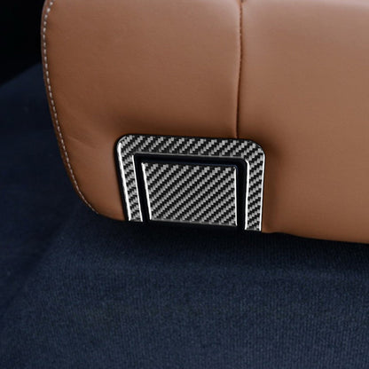 Prepreg Dry Carbon 3*3 3K Real Carbon Fiber Interior Rear Seat Adjustment Panel Trim for Toyota Tundra XK50 Facelift (2014-2021)