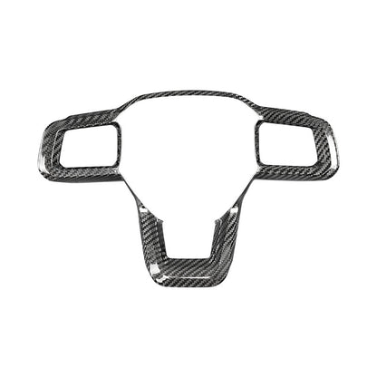 Real Carbon Fiber Steering Wheel Trim for Ford Mustang (2024)