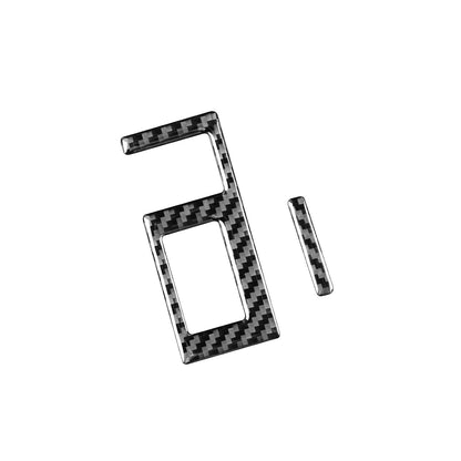 Prepreg Dry Carbon 3*3 3K Real Carbon Fiber Interior Headlight Switch Ring Trim for Toyota Tundra XK50 Facelift (2014-2021)