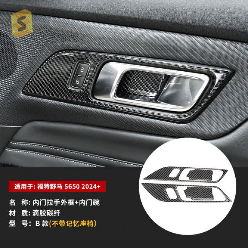Epoxy Resin Carbon Fiber Decorative Trim Kit for Ford Mustang S650 (2024+)
