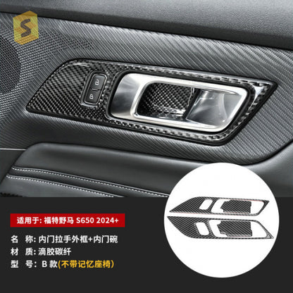 Epoxy Resin Carbon Fiber Decorative Trim Kit for Ford Mustang S650 (2024+)