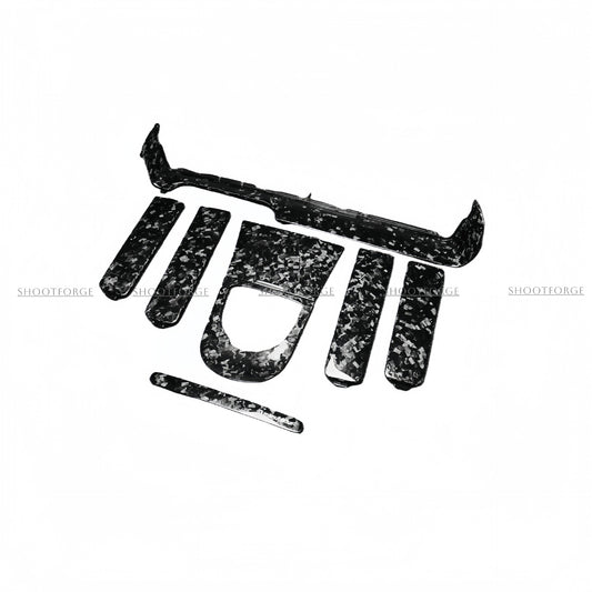 Carbon Fiber Interior Trim Panels for Mercedes-Benz W464 G-Class – Replacement / Stick-On, Forged Weave