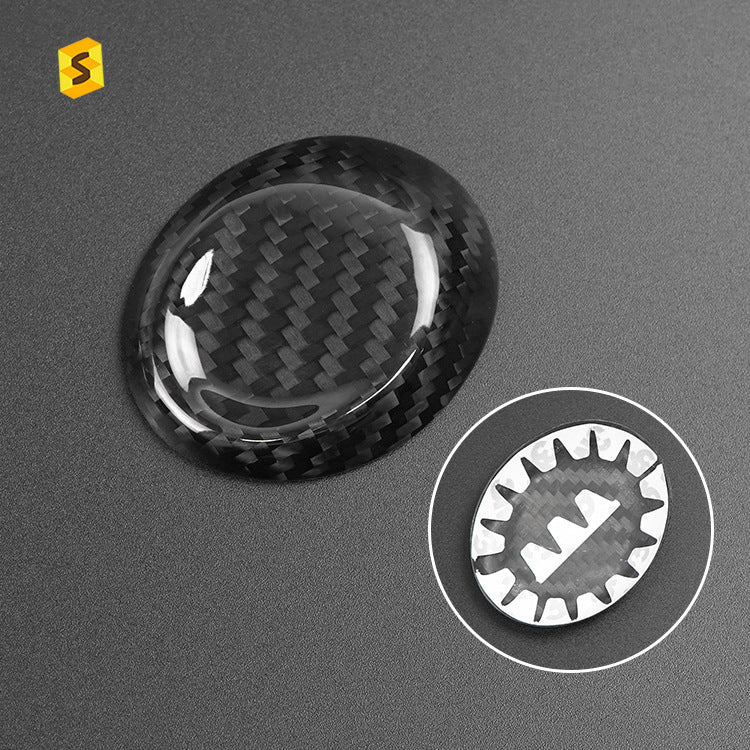 Real Carbon Fiber Gear Shift Knob Top Cover for Chevrolet Camaro