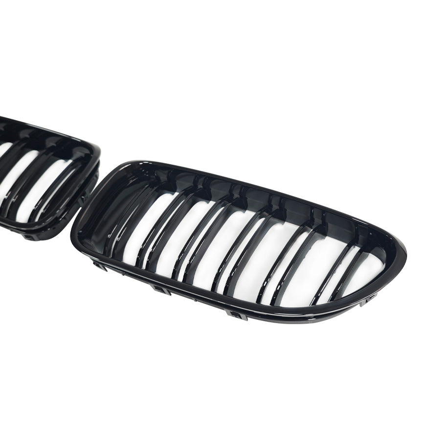 Double-Slat Front Grille for BMW 6 Series F06 F12 (2011 - 2016), Glossy Black