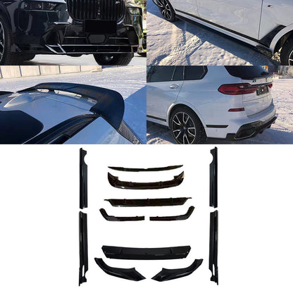 Blacked-Out Sport Front Lip Spoiler for BMW X7 G07 (2023 - 2026)