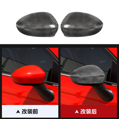Real Carbon Fiber Side Mirror Housing Cover for Fiat 500 (2009 - 2023)