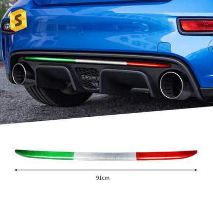Real Carbon Fiber Rear Bumper Lip Trim for Fiat