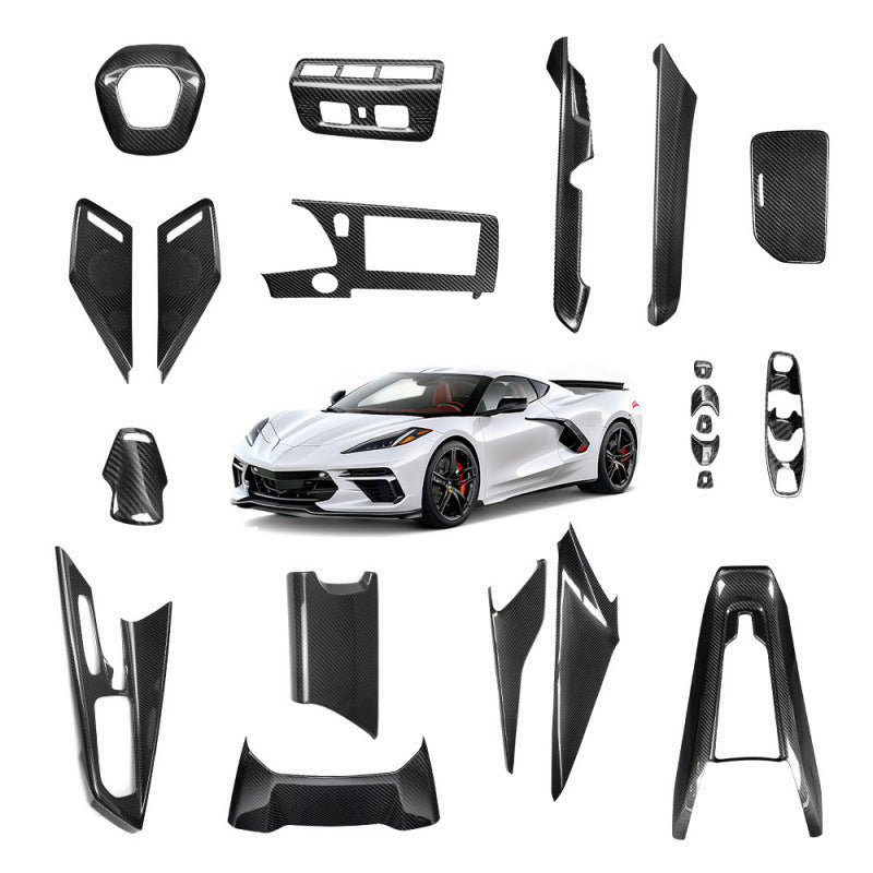 Real Carbon Fiber Decorative Trim Kit for Corvette C8 (2020 - 2025)