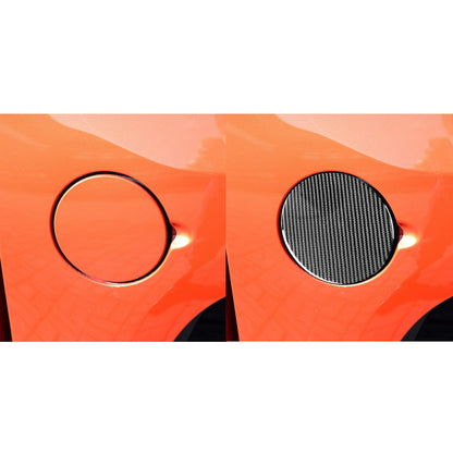 1PC Prepreg Dry Carbon 3*3 3K Real Carbon Fiber Interior Fuel Cap Cover Trim Overlay for Toyota Tundra XK50 Facelift (2014-2021)