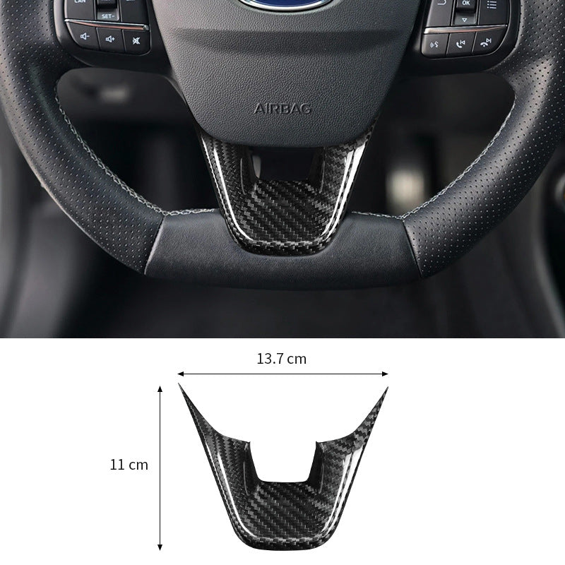 Real Carbon Fiber Steering Wheel Lower Trim for Ford Fiesta ST