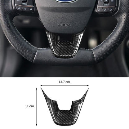 Real Carbon Fiber Steering Wheel Lower Trim for Ford Fiesta ST