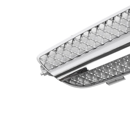 Front Grille for Mercedes-Benz CLK (2003 - 2009), Full Silver