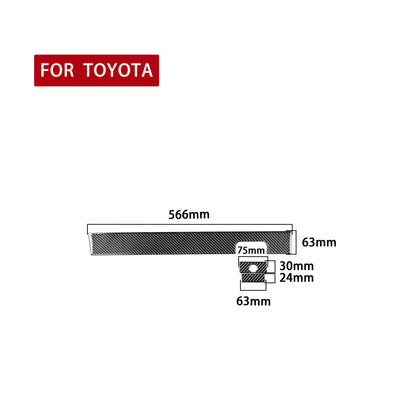 Prepreg Dry Carbon 3*3 3K Carbon Fiber Interior Passenger Side Glove Box Cover Trim for Toyota Tundra XK50 Facelift (2014-2021)