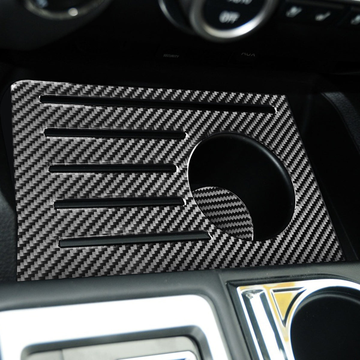 Prepreg Dry Carbon 3*3 3K Real Carbon Fiber Interior Center Console Storage Box Mat for Toyota Tundra XK50 Facelift (2014-2021)