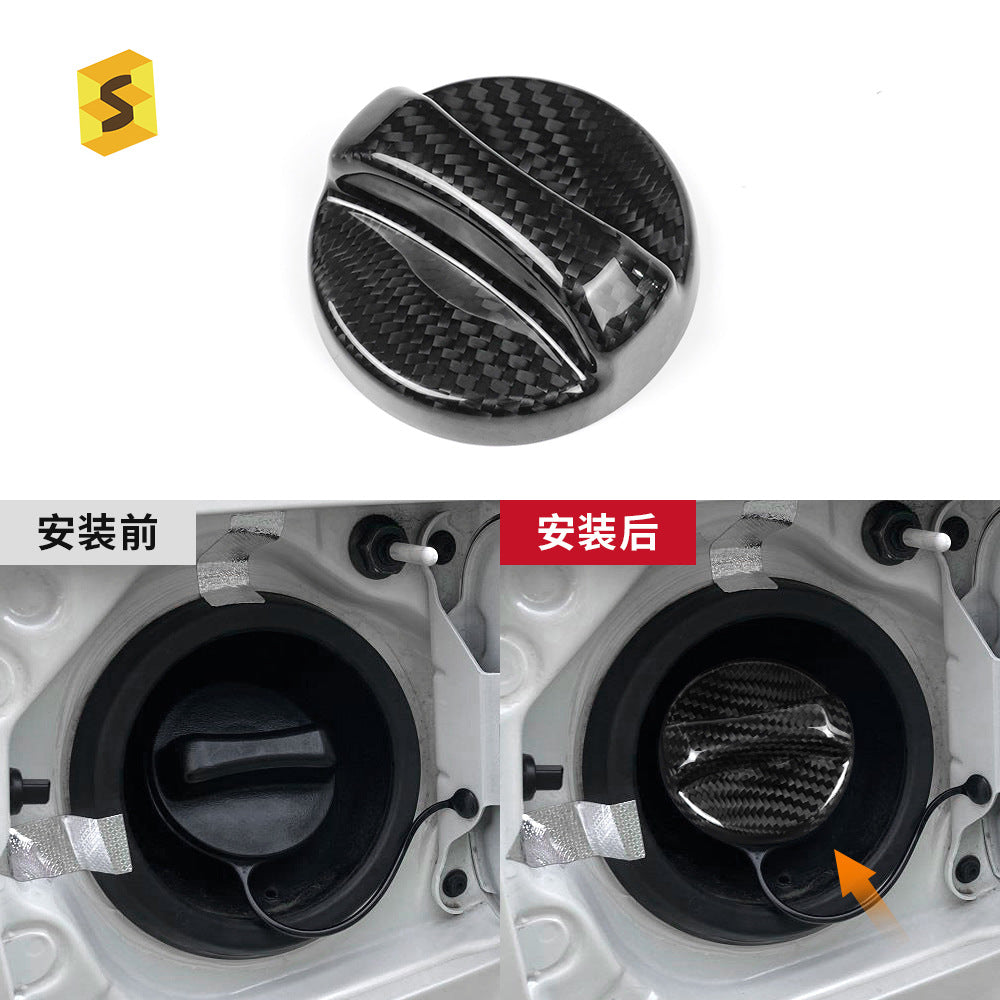 Real Dry Carbon Fiber Inner Fuel Filler Cap Cover for Chevrolet Camaro (2010 - 2015)