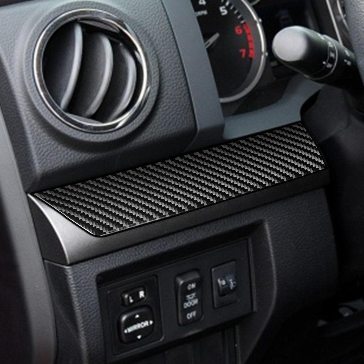 Prepreg Dry Carbon 3*3 3K Twill Carbon Fiber Interior Center Console Trim for Facelifted Toyota Tundra XK50 (2014-2021)