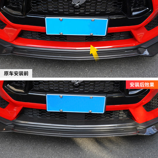 Real Carbon Fiber Front Bumper Lower Trim for Ford Mustang GT (2024)