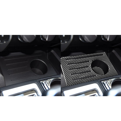Prepreg Dry Carbon 3*3 3K Real Carbon Fiber Interior Center Console Storage Box Mat for Toyota Tundra XK50 Facelift (2014-2021)