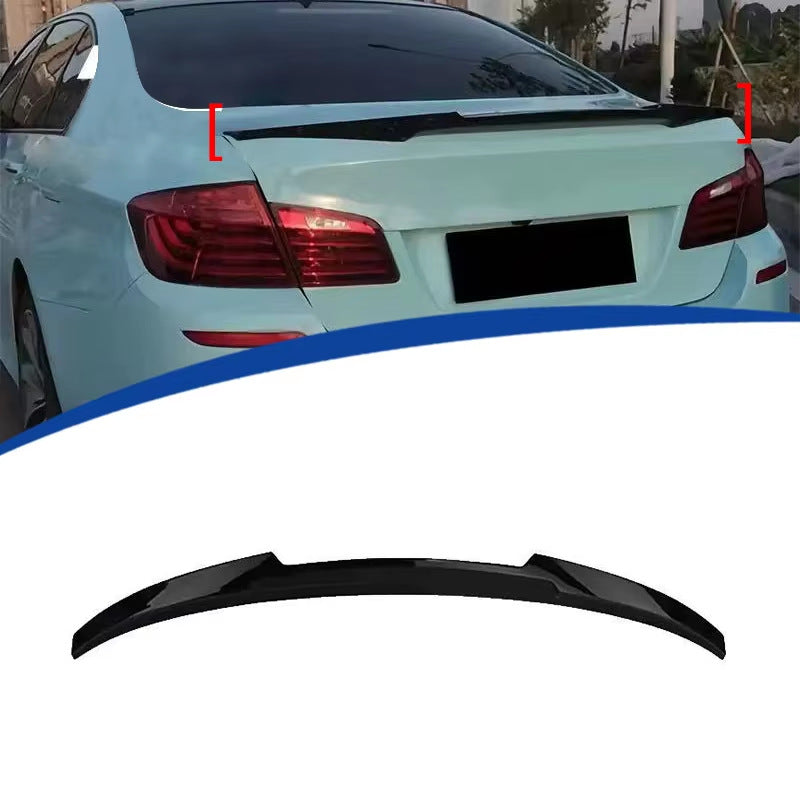 M4-Style Rear Wing Spoiler for BMW 5 Series F10 (2011 - 2016), Glossy Black